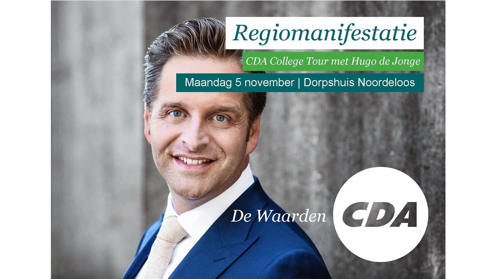 CDA College Tour met Hugo de Jonge in Noordeloos